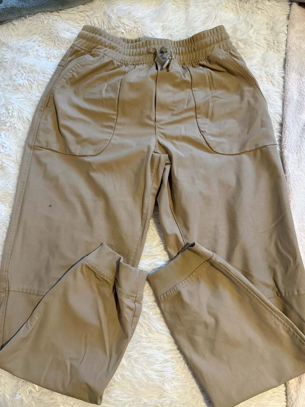 Wonder Nation Jogger Pants Size XL 14-16 Tan Cargo Active Casual